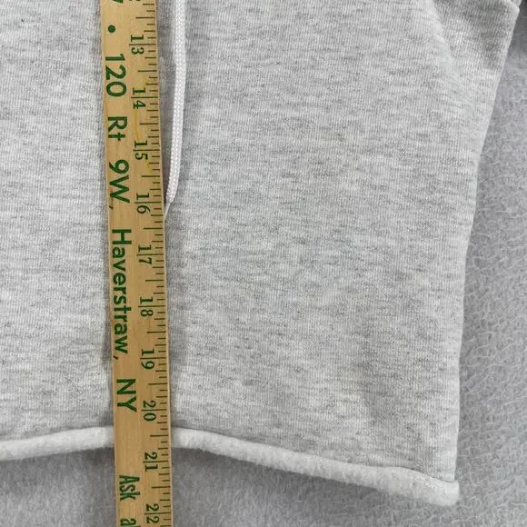 UNIVERSITY OF VERMONT Hoodie Womens M Catamounts Cropped Cutout Fleece Gray - Picture 14 of 15